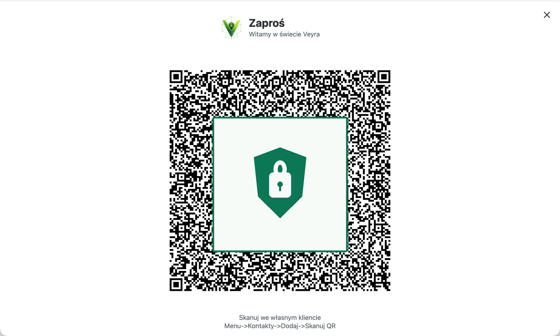Veyra toʻliq ekranli qoʻngʻiroq koʻrinishi (QR)